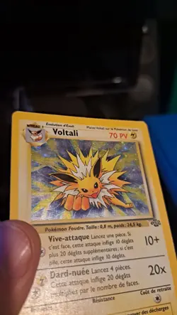 Jolteon Voltali 4/64 Jungle Holo Pokemon Card French - Image 4
