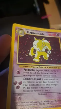Hypnomade Hypno French 8/62 - Pokemon Fossil Unlimited Holo Card - Image 3