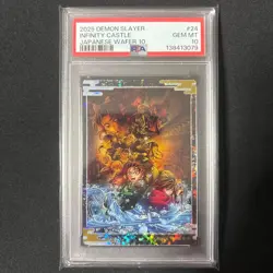 PSA Demon Slayer Wafer Card Infinite Castle Visual Trading Card PSA10 - Image 1