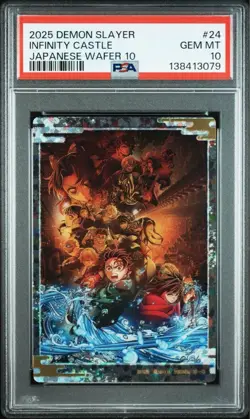 PSA Demon Slayer Wafer Card Infinite Castle Visual Trading Card PSA10 - Image 3