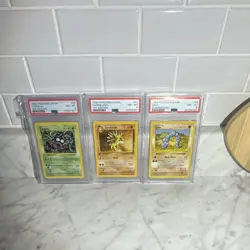 1999 Pokemon Game PSA Graded Card Lot Tangela Sandslash Onix Fossil & Base Set - Image 1