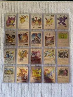 Lot Of 20 Silver Foil Fan Art Pokemon Cards - Image 1
