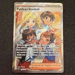Pokemon TCG Paldean Student Card Ultra Rare, SV Paldean Fates 230/091 - Image 1