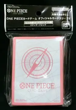 One Piece Card Game Official Sleeve Part 2 Standard Pink Pack (70) Japanese - Image 2