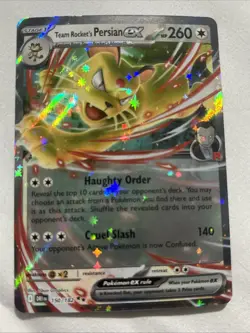 Pokemon TCG Team Rockets Persian EX 150/182 Destined Rivals Double Rare NM Card - Image 1