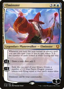 MTG - Elminster - Commander Legends: Battle for Baldur's Gate - X1 - (NM) - - Image 1