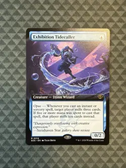 MTG Exhibition Tidecaller #0316 Extended Art Rare Secrets of Strixhaven (SOS) - Image 1