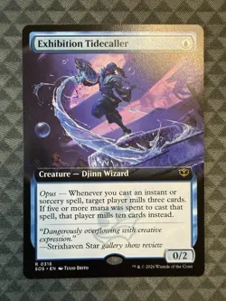 MTG Exhibition Tidecaller #0316 Extended Art Rare Secrets of Strixhaven (SOS) - Image 2