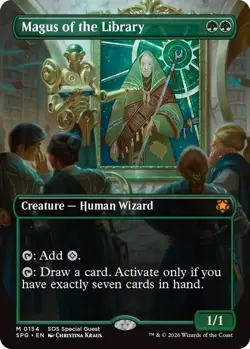 1 x Magus of the Library - Borderless - Special Guests - NM-Mint - MTG - Image 1