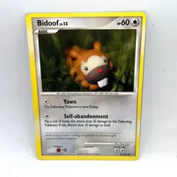 Bidoof 54/100 Common Stormfront Pokemon Lightly Played - Image 1