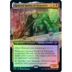 FOIL GENERAL KUDRO OF DRANNITH (EXTENDED ART) Ikoria IKO Magic MTG MINT CARD - Image 1