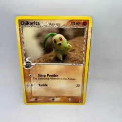 Chikorita 44/101 Common Dragon Frontiers Pokemon Lightly Played - Image 1