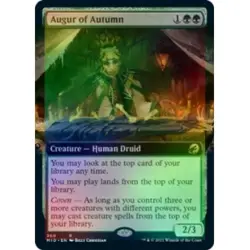 FOIL AUGUR OF AUTUMN (EXTENDED ART) Innistrad: Midnight Hunt MID Magic MTG CARD - Image 1
