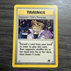 Pokemon TCG Imposter Oak's Revenge 76/82 Team Rocket Uncommon Regular English - Image 1