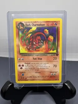 Vintage Pokemon TCG Dark Charmeleon Uncommon 32/82 Team Rocket LP - Image 1