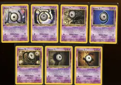 Unown D F M N E I O Set Ex/NM- 1st Edition 47 48 49 50/75 Neo Discovery Pokemon - Image 3