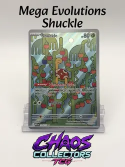 Pokemon Me01: Mega Evolution Shuckle 136/132 Rare Holo Full Art - Image 1