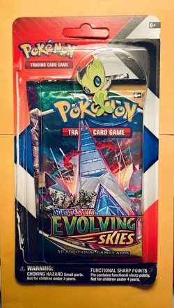 Pokemon Evolving Skies & Chilling Reign 2 pack Blister w/ pin - NOT SEALED ✅ Pic - Image 1