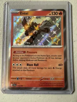 Entei 112/091 Paldean Fates Baby Shiny Pokemon TCG NM/Near Mint - Image 1