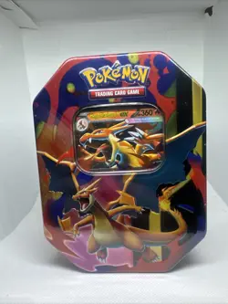 Pokemon Mega Charizard Y EX Tin Sealed | Brand New Charizard Collectible - Image 1