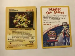 Electabuzz Pokemon WB Gold Stamp #2 1999 First Movie Black Star Promo and Insert - Image 1