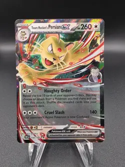 Team Rocket's Persian ex 150/182 Double Rare Destined Rivals Pokemon - Image 1