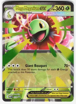 Mega Meganium ex - 034 034 Holo Promo ME: Mega Evolution Promo Pokemon NM - Image 1