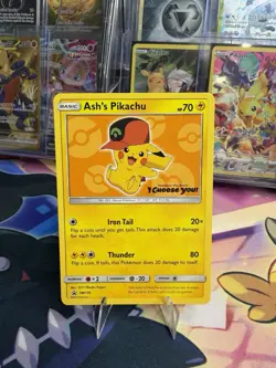 POKEMON ASH’S PIKACHU SM110 PROMO NM/M - Image 1