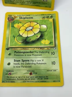 Pokemon TCG Phanpy 43, Sunkern 78, Hoppip 61, Skiploom 1ST Editions Neo Genesis - Image 4