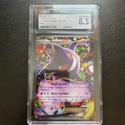 Pokemon CGC 8.5 Gengar EX Ultra Rare 2014 34/119 Phantom Forces English - Image 1