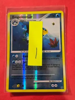 2009 Pokemon TCG Platinum #26 Empoleon, REVERSE HOLO, Rare, cd1 - Image 3