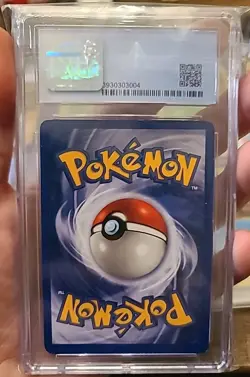 Pokemon Chansey Holo 3/102 from Base Set Shadowless in a CGC 7 - Image 2