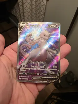 Pokemon TCG Mewtwo V SWSH229 Sword & Shield Promo Full Art Holo 220HP - Image 1