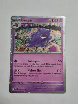 Gengar 094/165 (Cosmos Holo) 094/165 151 Holo Pokemon Holo NM - Image 1