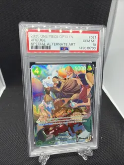 Urouge (SP) PSA 10 Alt Art OP07-021 - One Piece OP10 Royal Blood 2025 English - Image 1