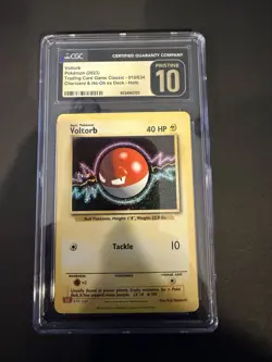 Voltorb Pokemon 2023 10/34 Charizard & Ho-OH Ex Deck CGC Pristine 10 - Image 1