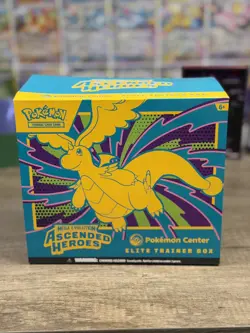 Display! Pokemon Center Ascended Hero's ETB Empty Opened - Image 1
