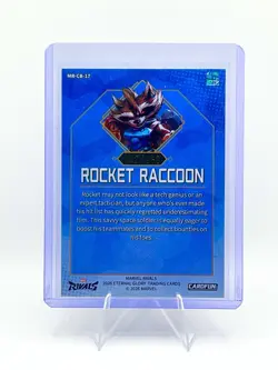 2026 Marvel Rivals Hero Positioning Rocket Raccoon Blue parallel #’d 7/100 - Image 2