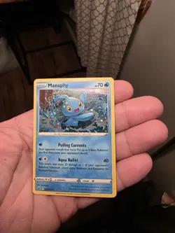 Pokemon Manaphy Cosmos Holo Promo Cards SWSH275 Near Mint NM CRAZY SWIRL! - Image 1