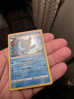 Pokemon Manaphy Cosmos Holo Promo Cards SWSH275 Near Mint NM CRAZY SWIRL! - Image 2