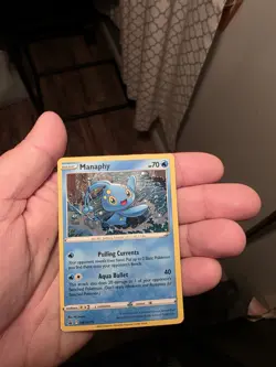 Pokemon Manaphy Cosmos Holo Promo Cards SWSH275 Near Mint NM CRAZY SWIRL! - Image 3