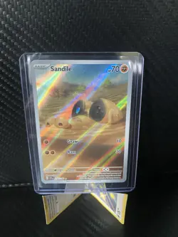 Pokemon Sandile SV01 Scarlet & Violet Holo 216/198 70 HP Card - Image 1
