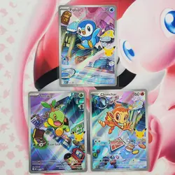 Piplup 042 + Chimchar 041 + Turtwig 040 - First Partner Pokemon Cards - #L584 - Image 1