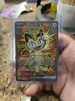 Pokemon Meowth EX Full Art Holo Rare 121/088 Me03: Perfect Order Card - Image 1