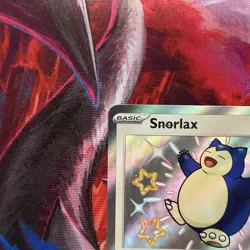 Pokemon Snorlax TCG Baby Shiny Holo Card Paldean Fates 202/091 - Image 5
