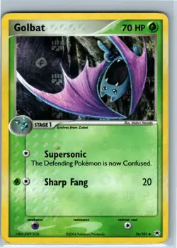 Pokemon Card - Golbat Reverse Holo 36/101 Uncommon Hidden Legends - Image 1