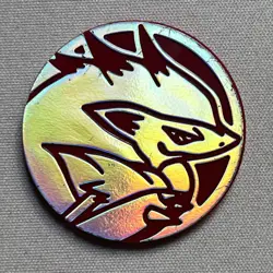 1x Pokemon Coin: Zoroark Red Rainbow Holo Theme Deck Exclusive (+ Zoroark Card) - Image 2