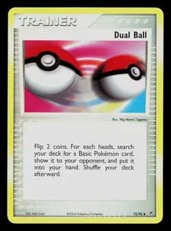 Pokemon Card - Dual Ball Team Magma vs Team Aqua 72/95 Reverse Holo - Image 1