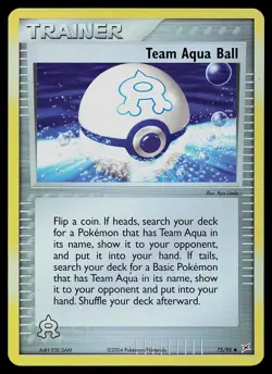 Pokemon Card - Team Aqua Ball Team Magma vs Team Aqua 75/95 Reverse Holo - Image 1