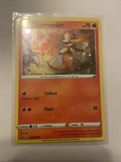 Pokemon Charmander SWSH092 Holo Black Star Promo Card - Image 1